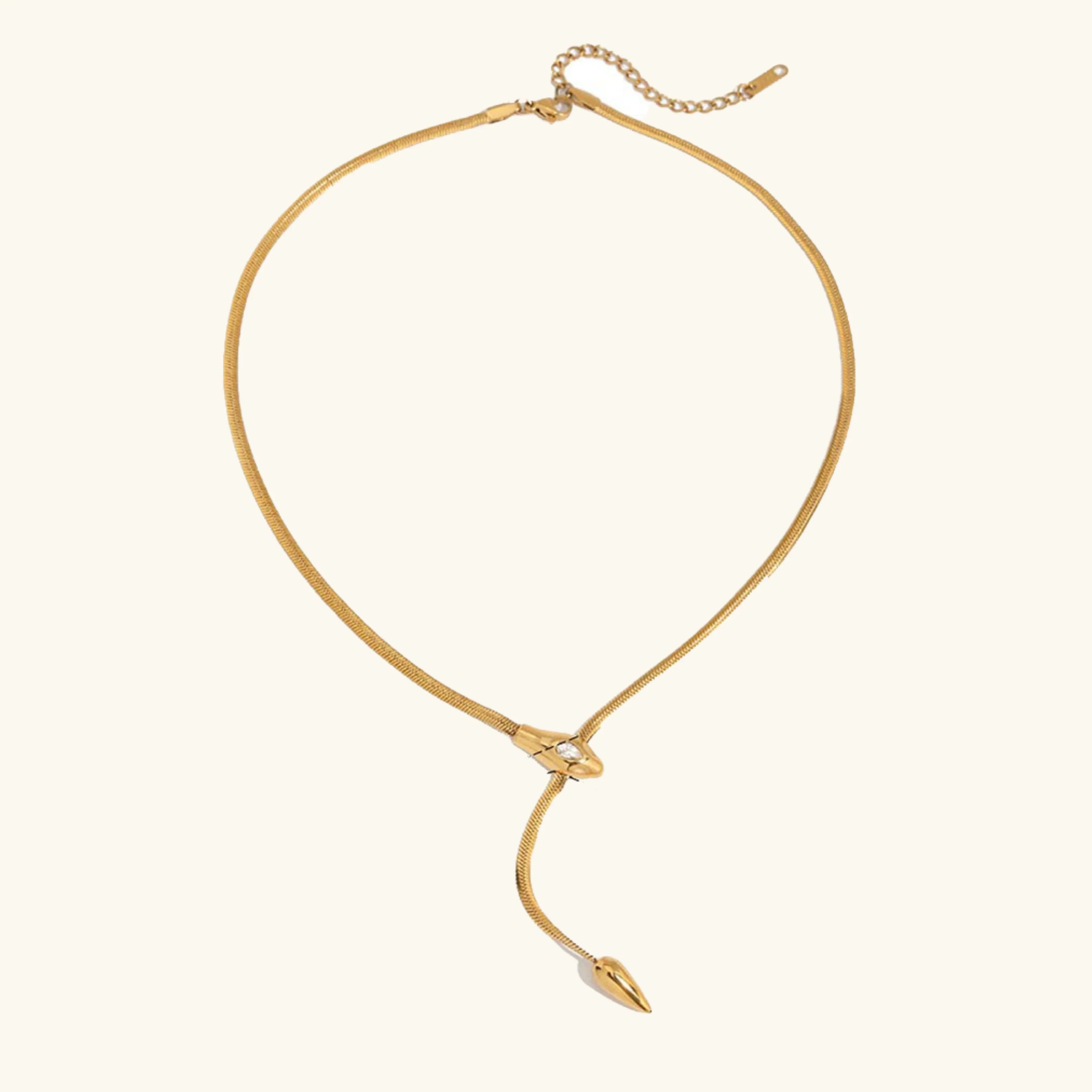 Izanami Gold Serpentine Pendant