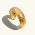 Eleanor Textured Gold Band
