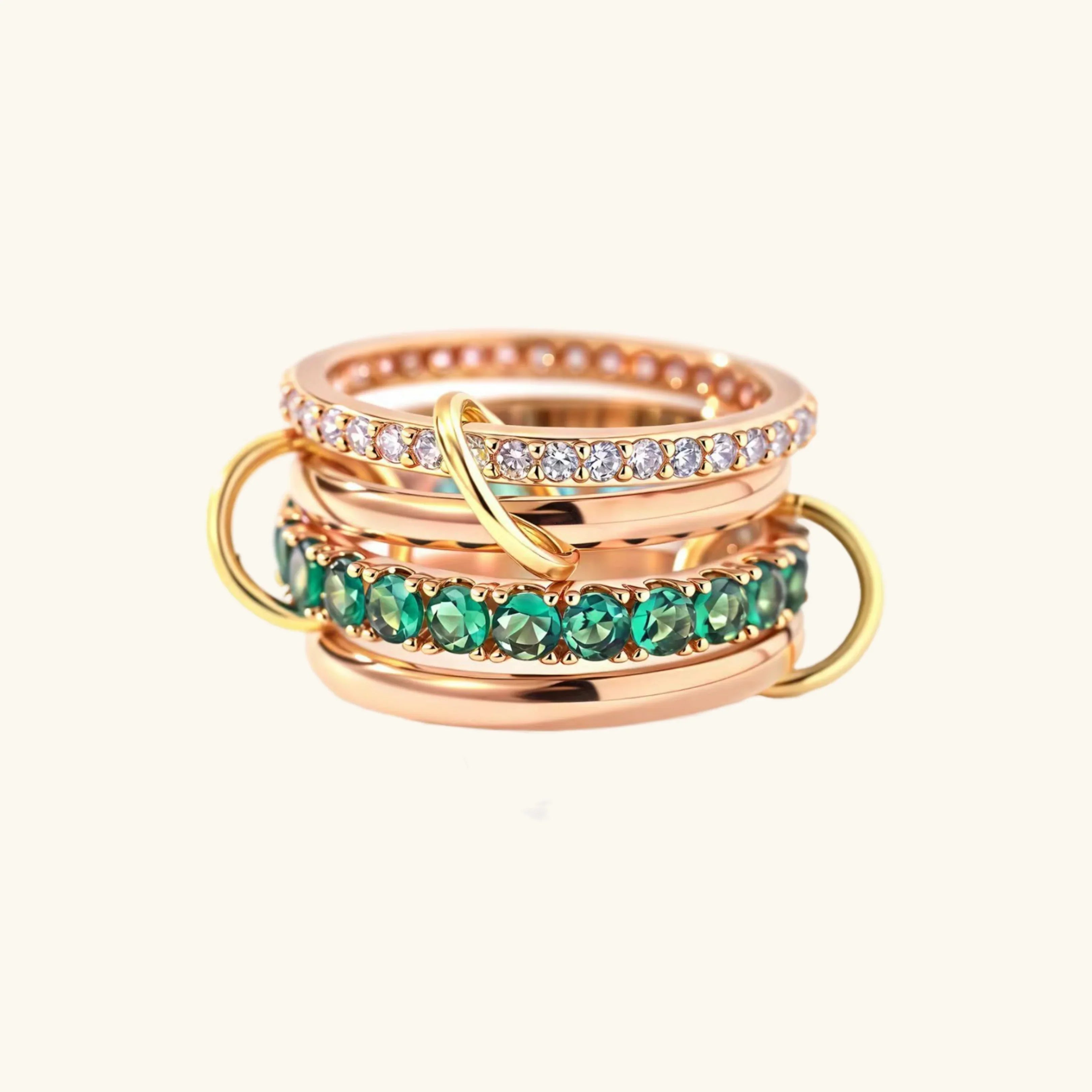 Monaco Stacked Diamond Ring