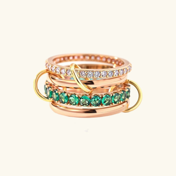 Monaco Stacked Diamond Ring