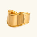 Caroline Smooth Gold Cuff