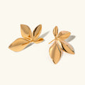 Timeless Gold Petal Earrings