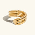Napoli Heart Twist Gold Ring