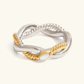 Sofia Two-Tone Twist Ring