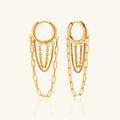 Tranquility Link Chain Hoops
