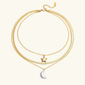 Lakshmi Sun & Moon Gold Necklace