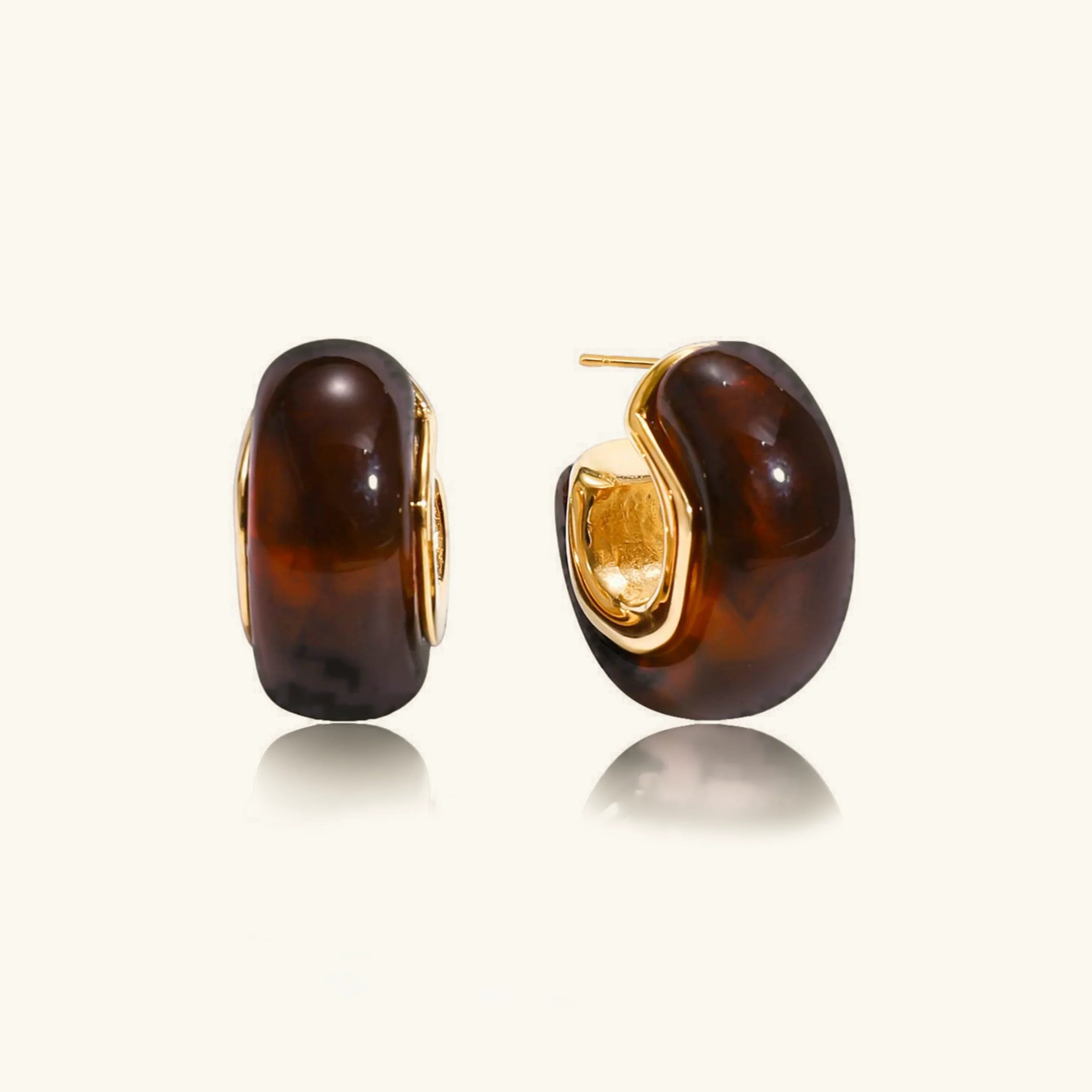 Heartbeat Chunky Enamel Hoops