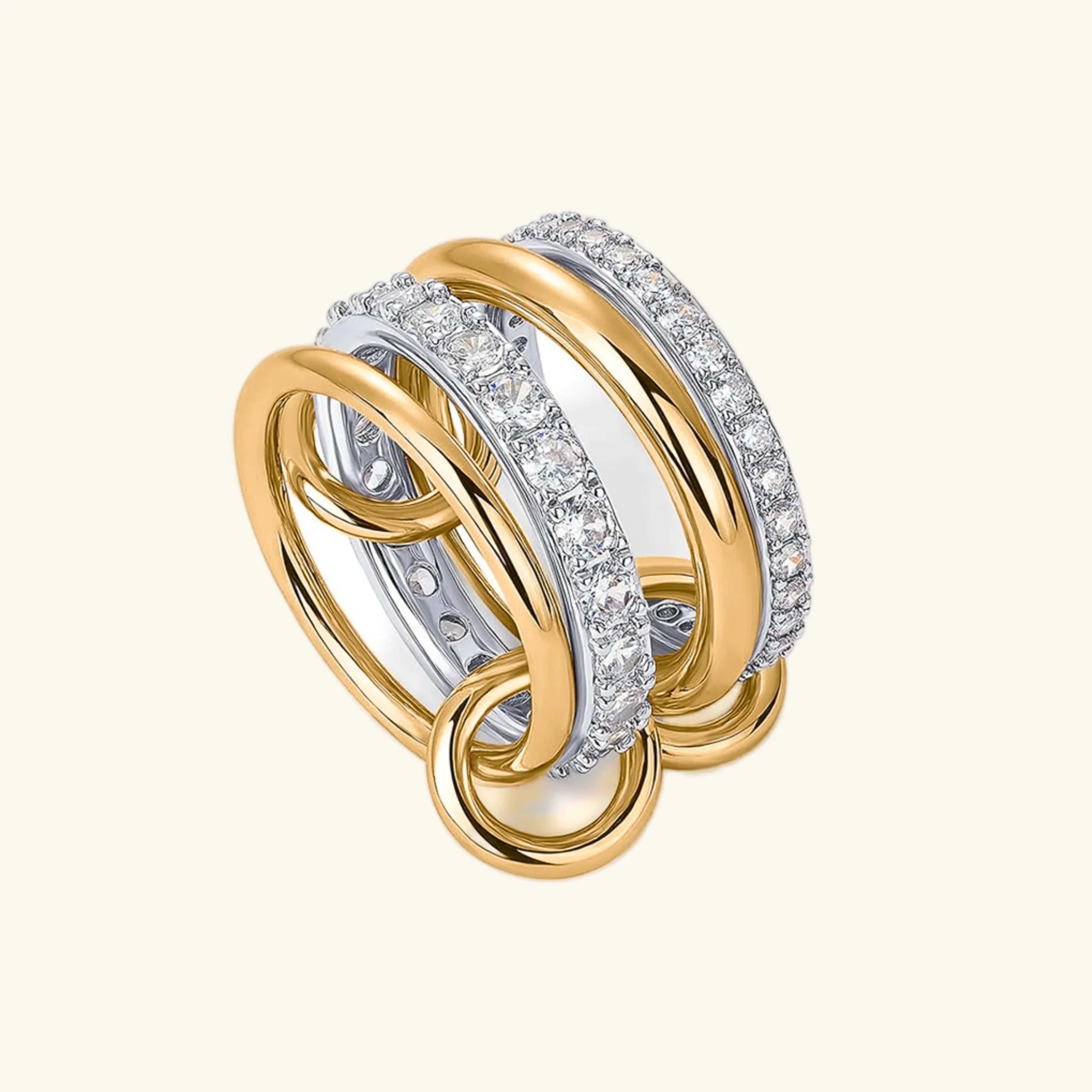 Dubai Stacked Diamond Ring