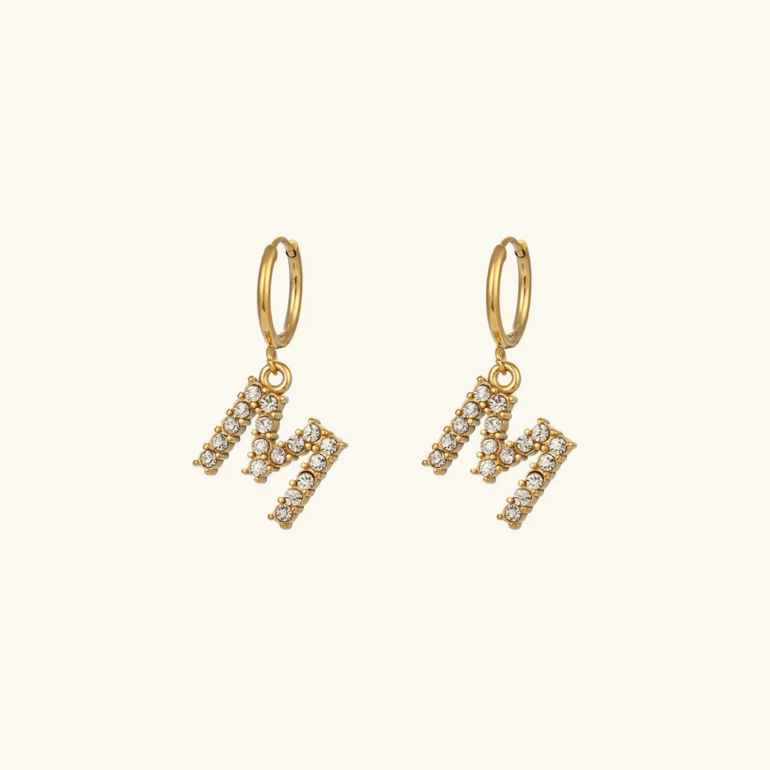 Grace Initial Letter Earrings