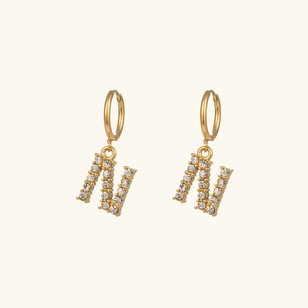 Grace Initial Letter Earrings