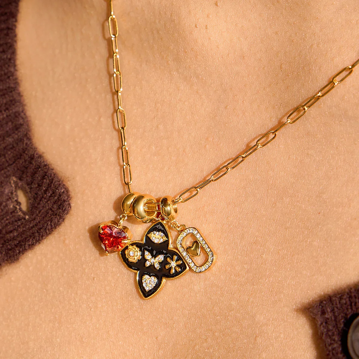 Selene Vintage Charm Necklace