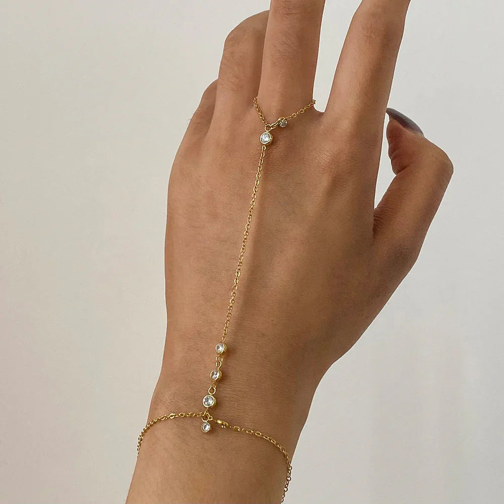 Alice Diamond Hand Chain