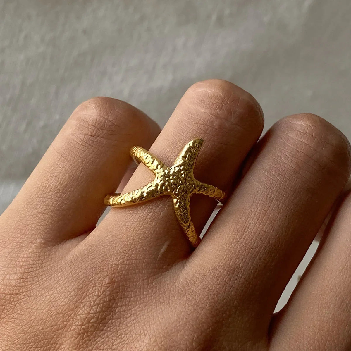 Sydney Gold Starfish Ring