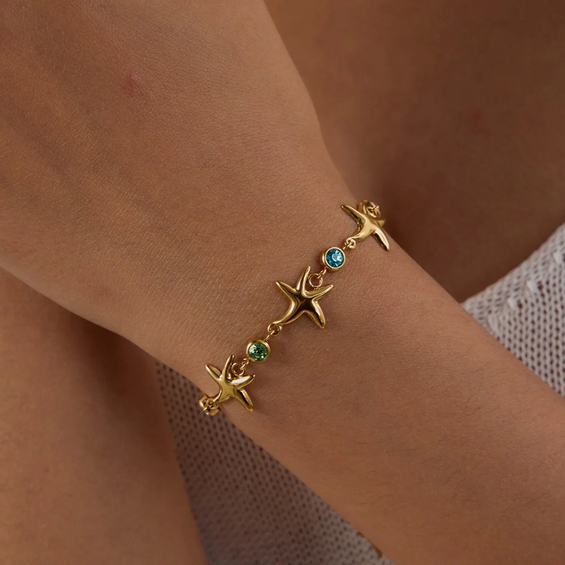 Ellie Golden Starfish Bracelet