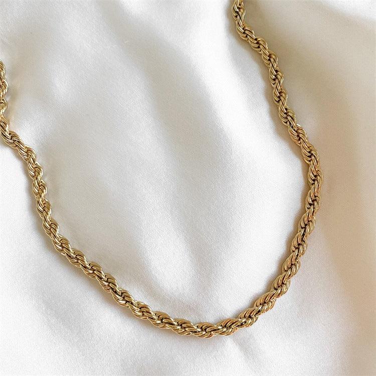 Epona Rope Chain Gold Necklace