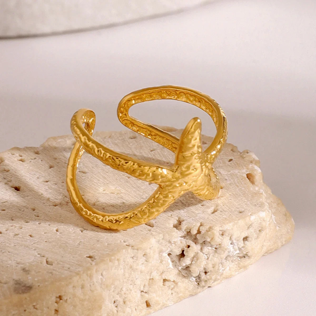 Sydney Gold Starfish Ring