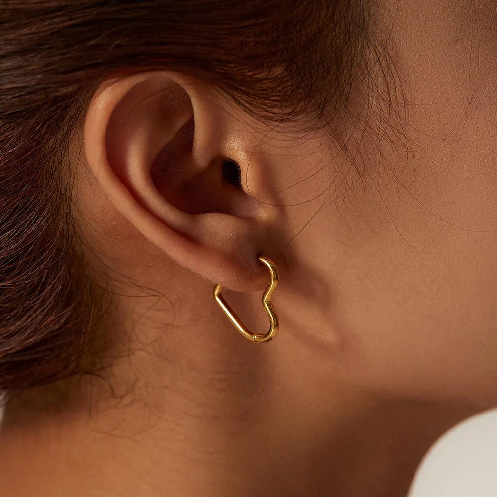 True Love Heart Hoops