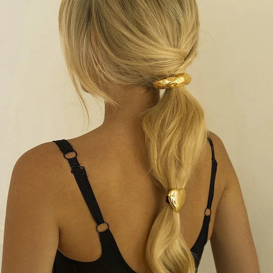 Azalea Gold Hair Clip