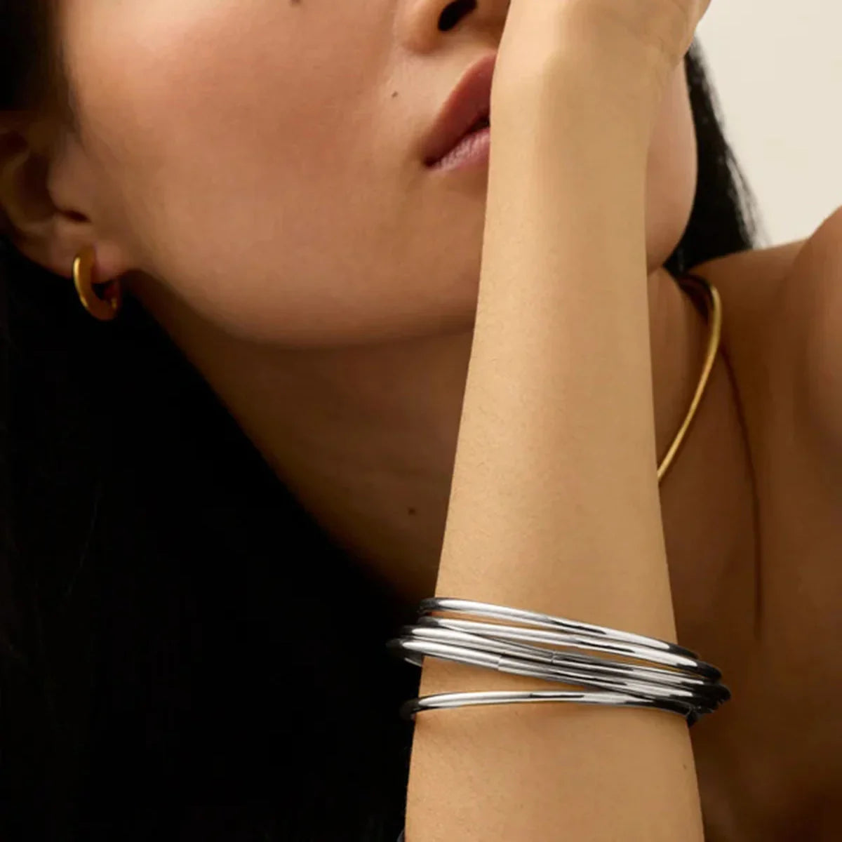 Matilda Gold Bangle Set