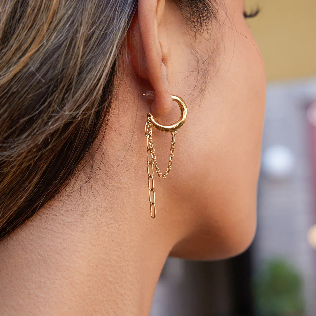 Purity Link Chain Hoops