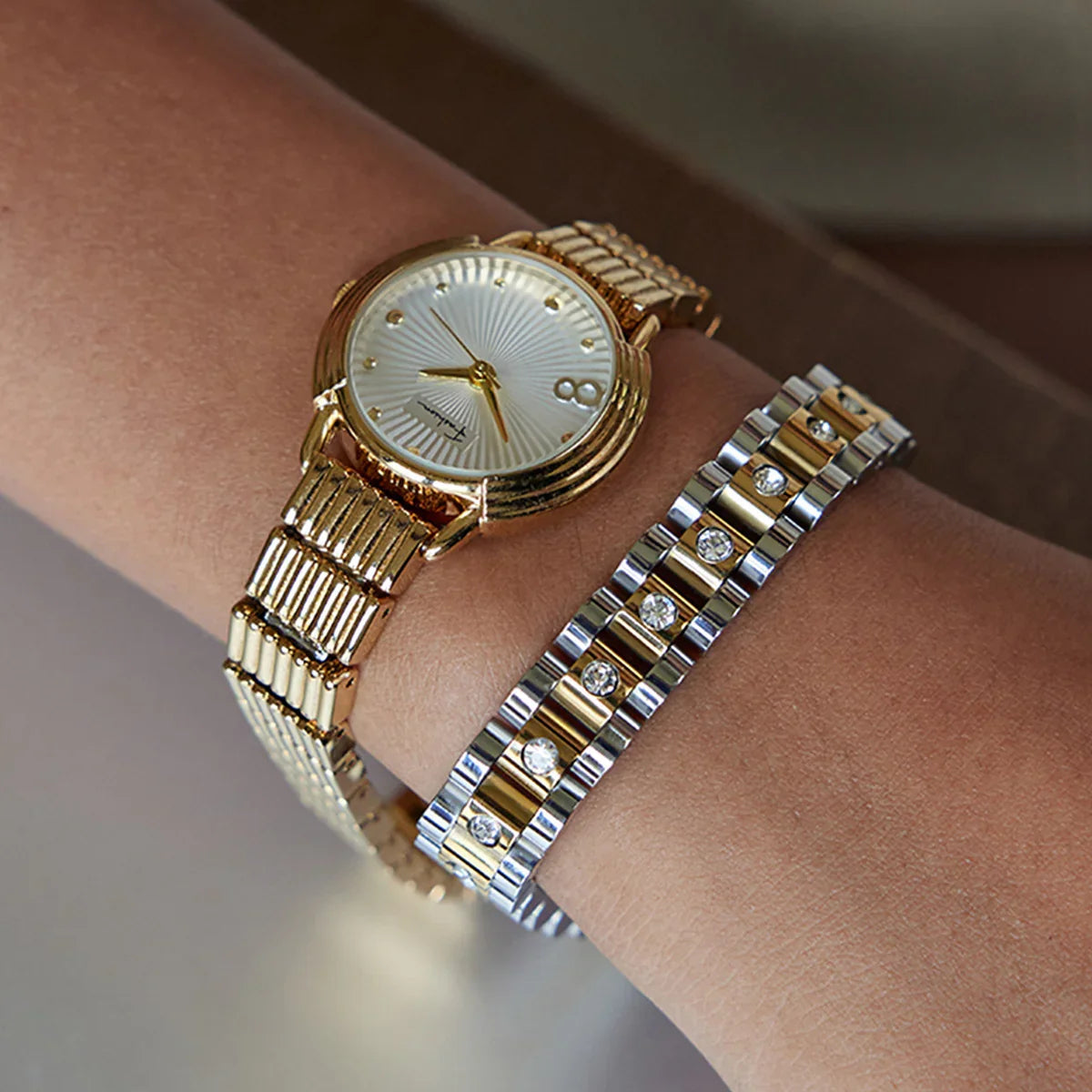 Maggie Gold Watchband Bracelet