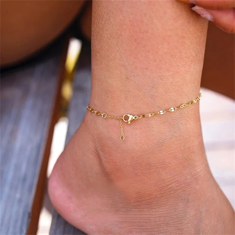 Palm Beach Gold Chain Anklet