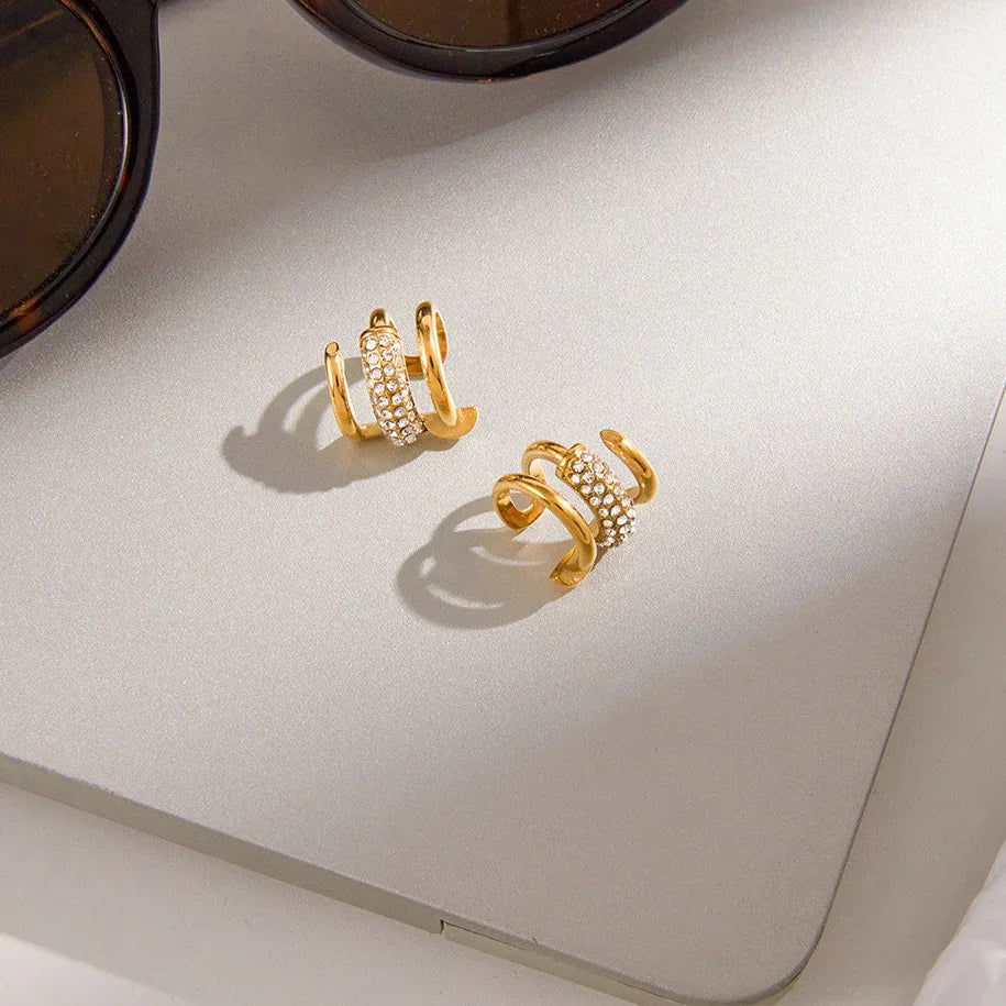 Fearless Layered Diamond Earrings