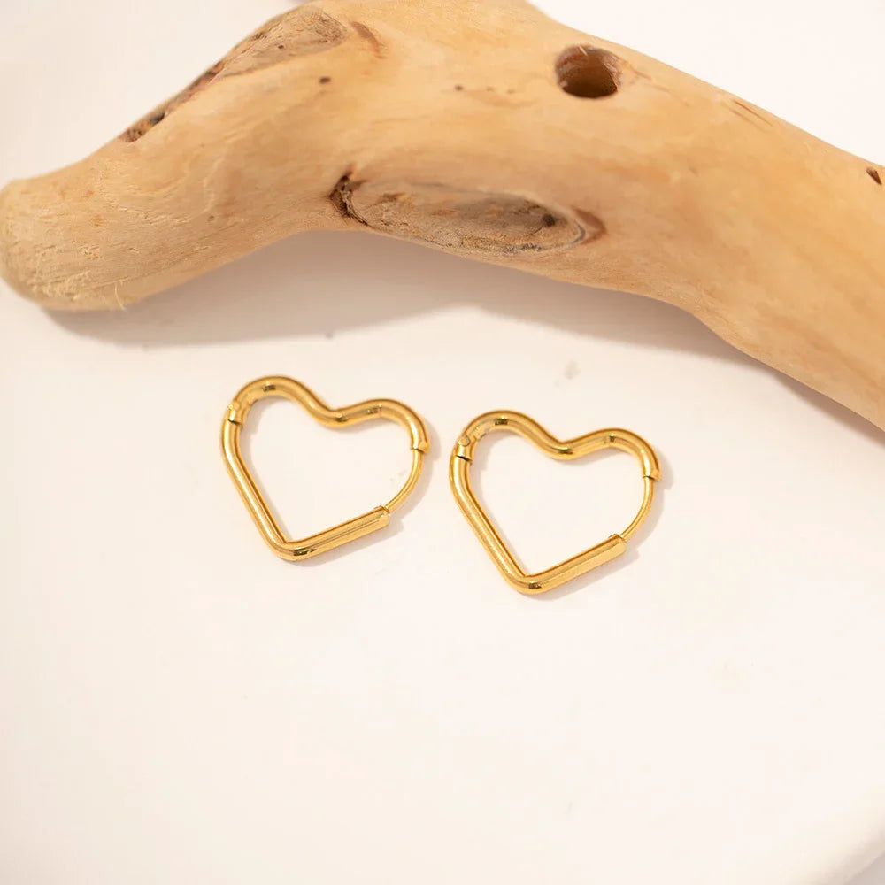 True Love Heart Hoops