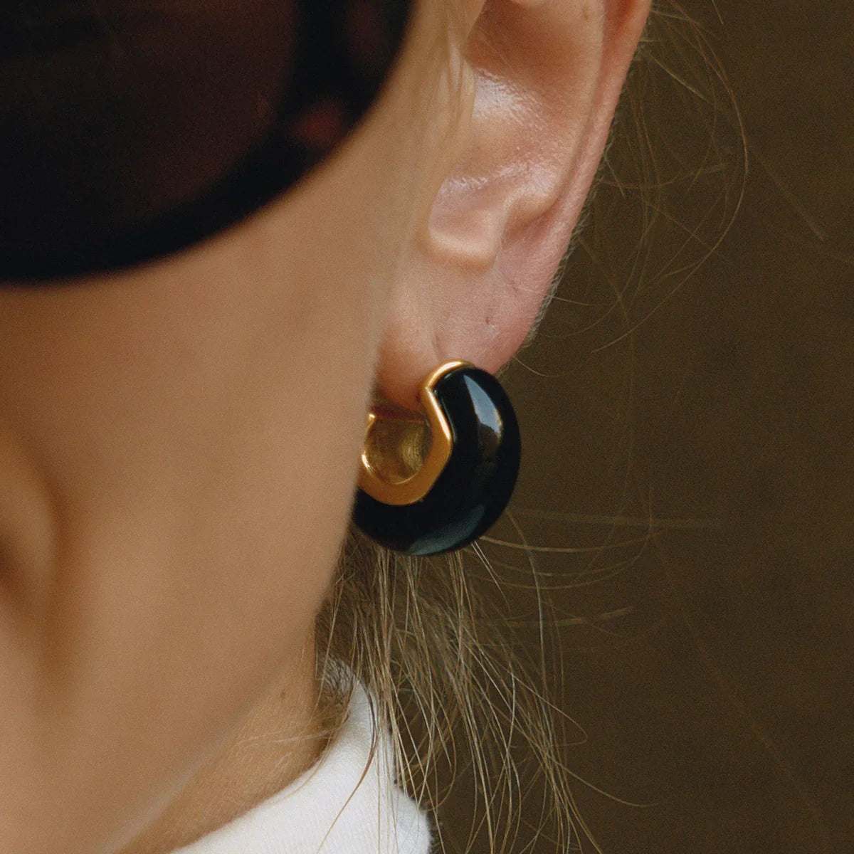 Heartbeat Chunky Enamel Hoops