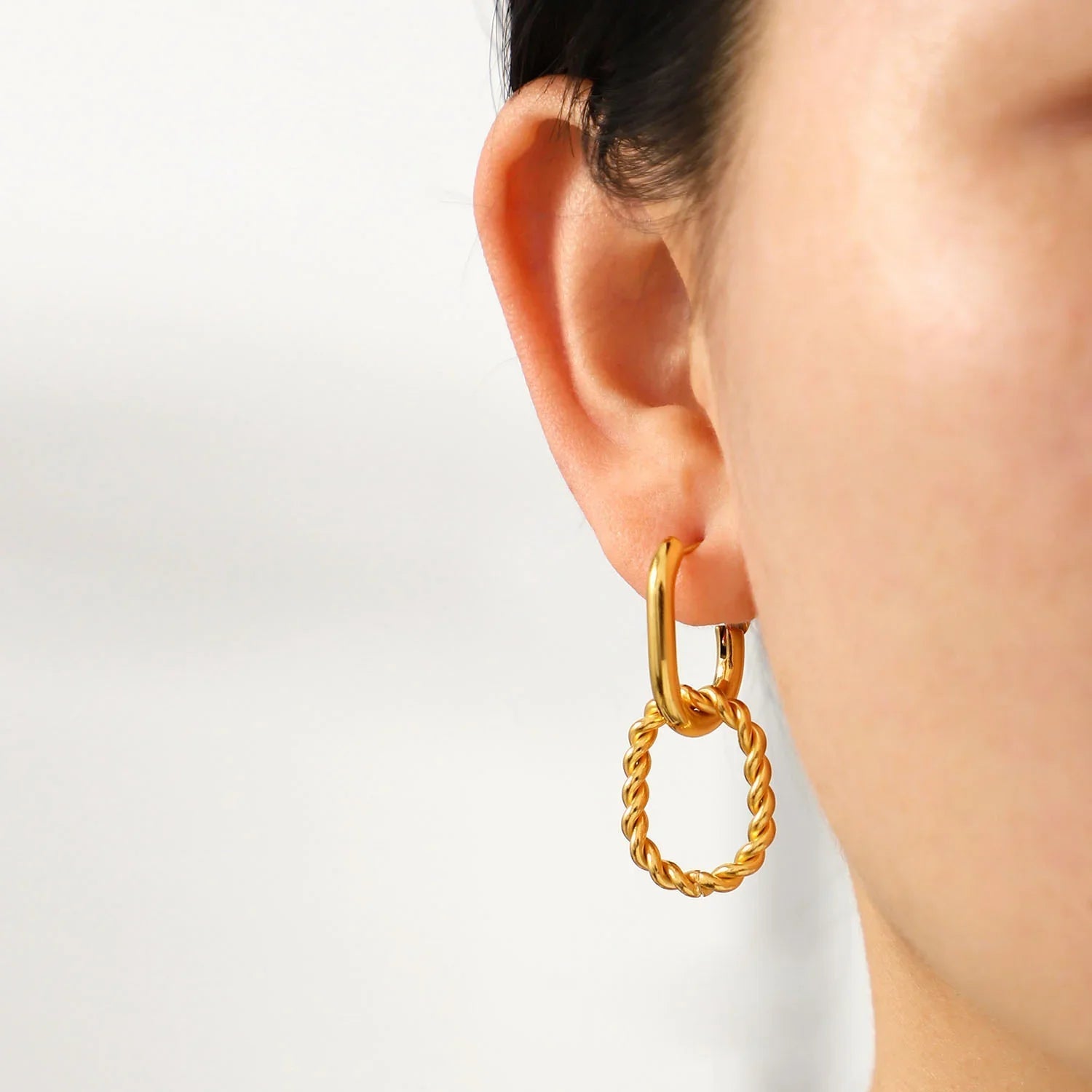 Strength Gold Earrings
