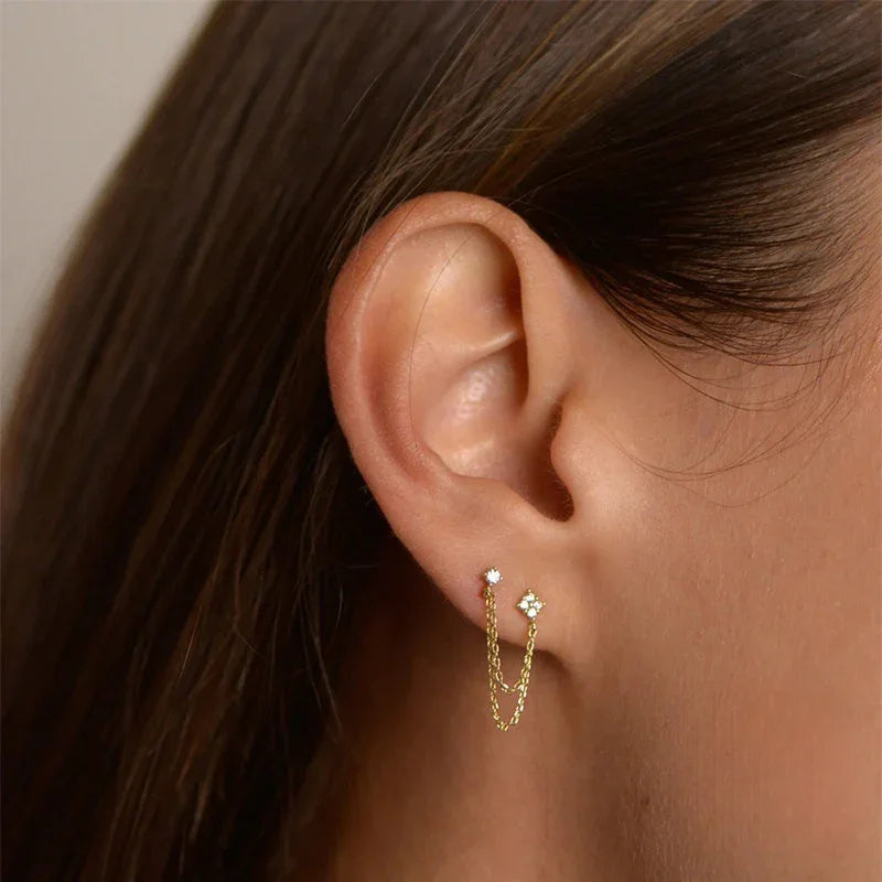 Euphoria Diamond Chain Stud