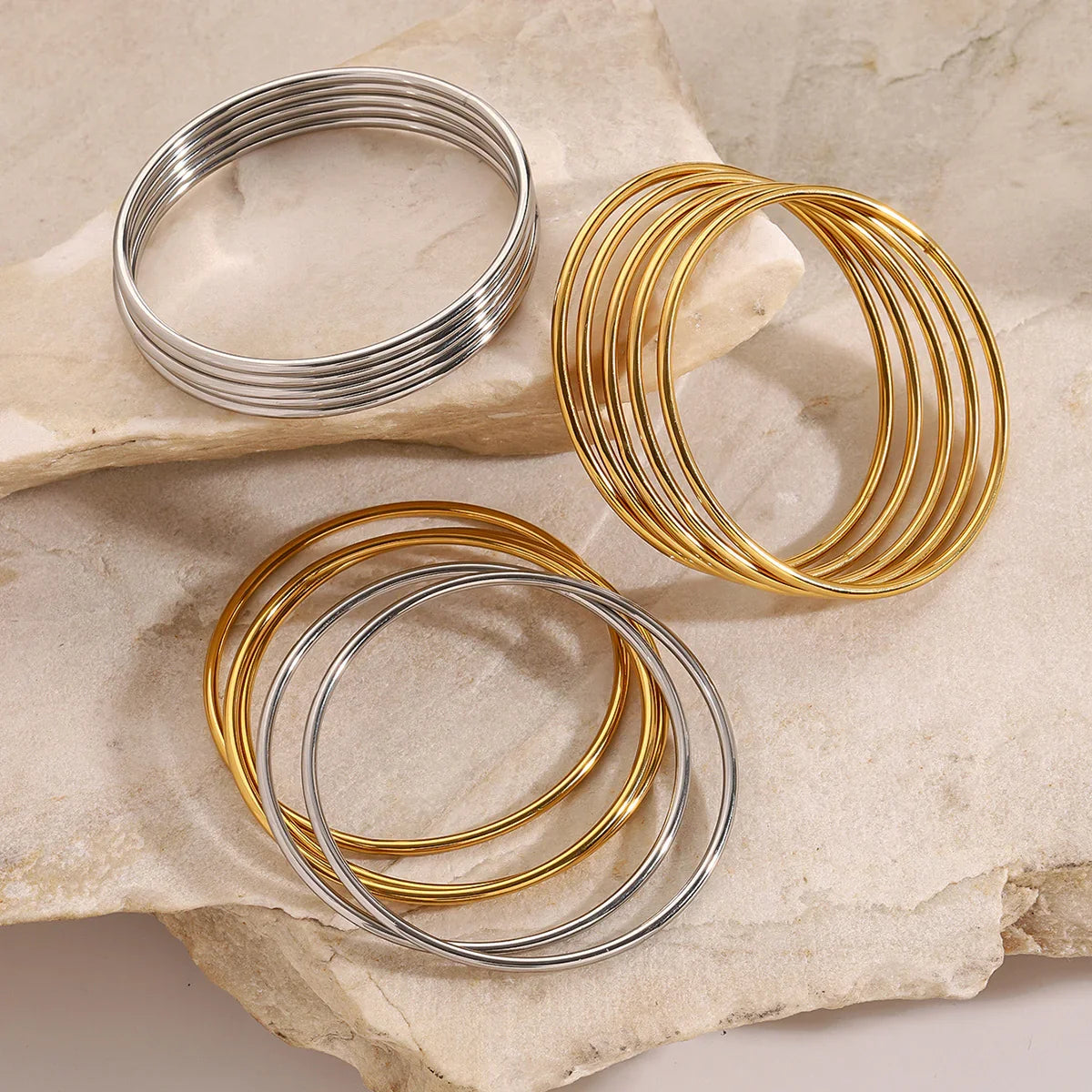 Matilda Gold Bangle Set