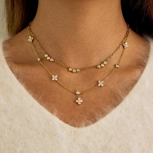 Anahit Diamond Clover Necklace