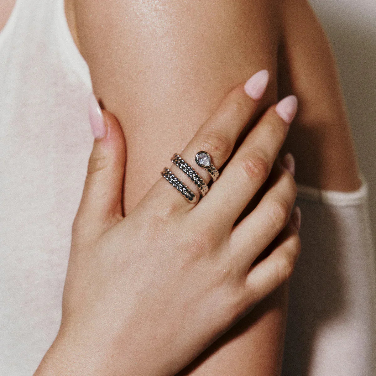 Davos Gold Serpent Ring