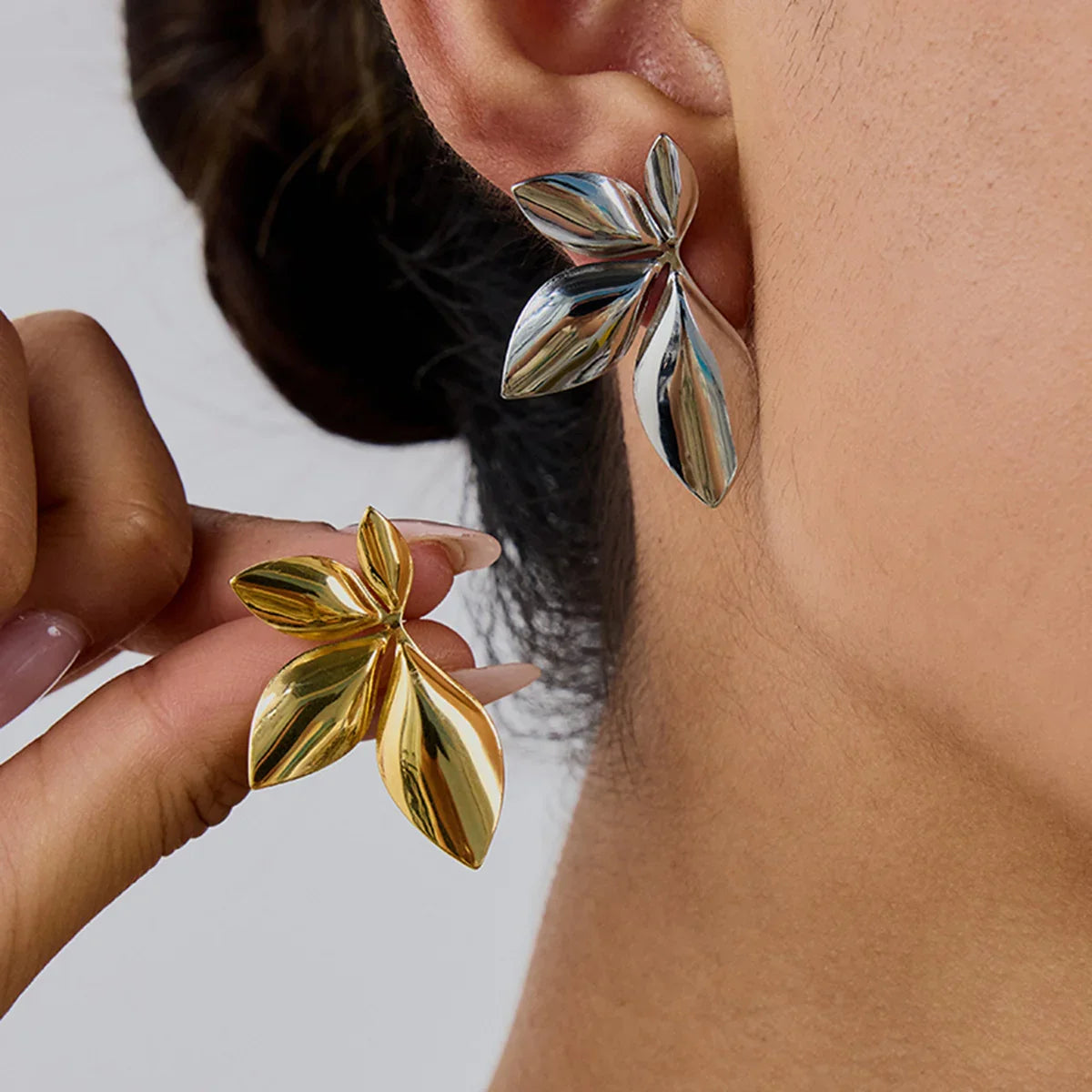 Timeless Gold Petal Earrings
