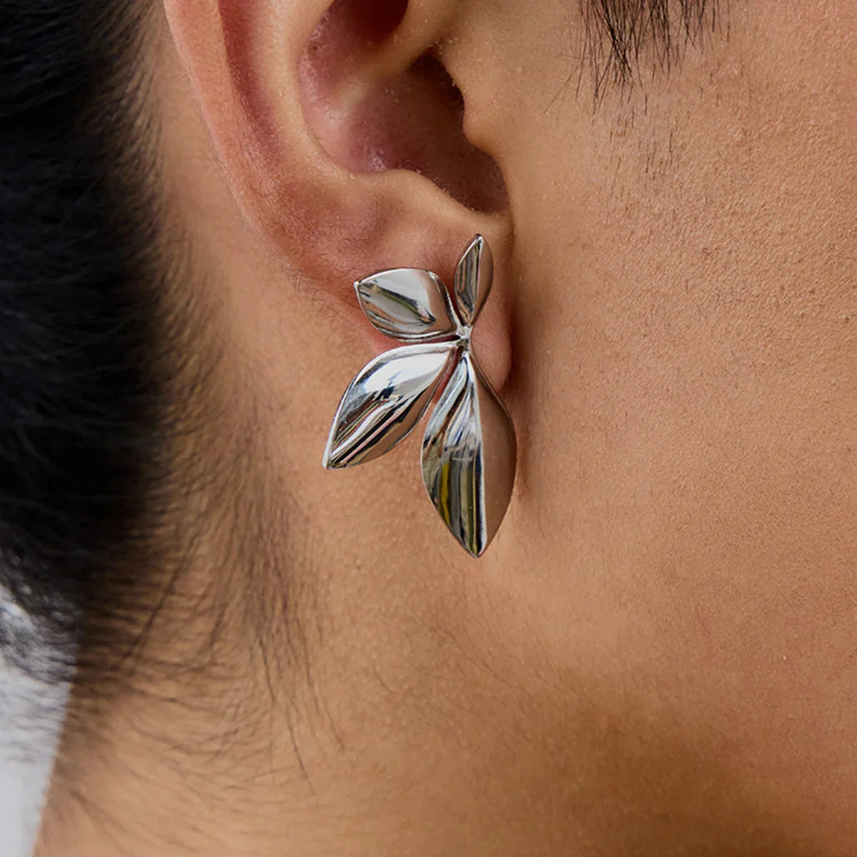 Timeless Gold Petal Earrings