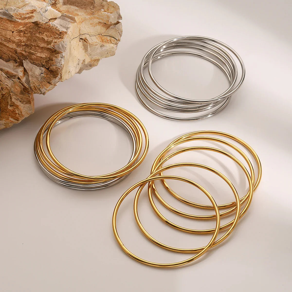 Matilda Gold Bangle Set