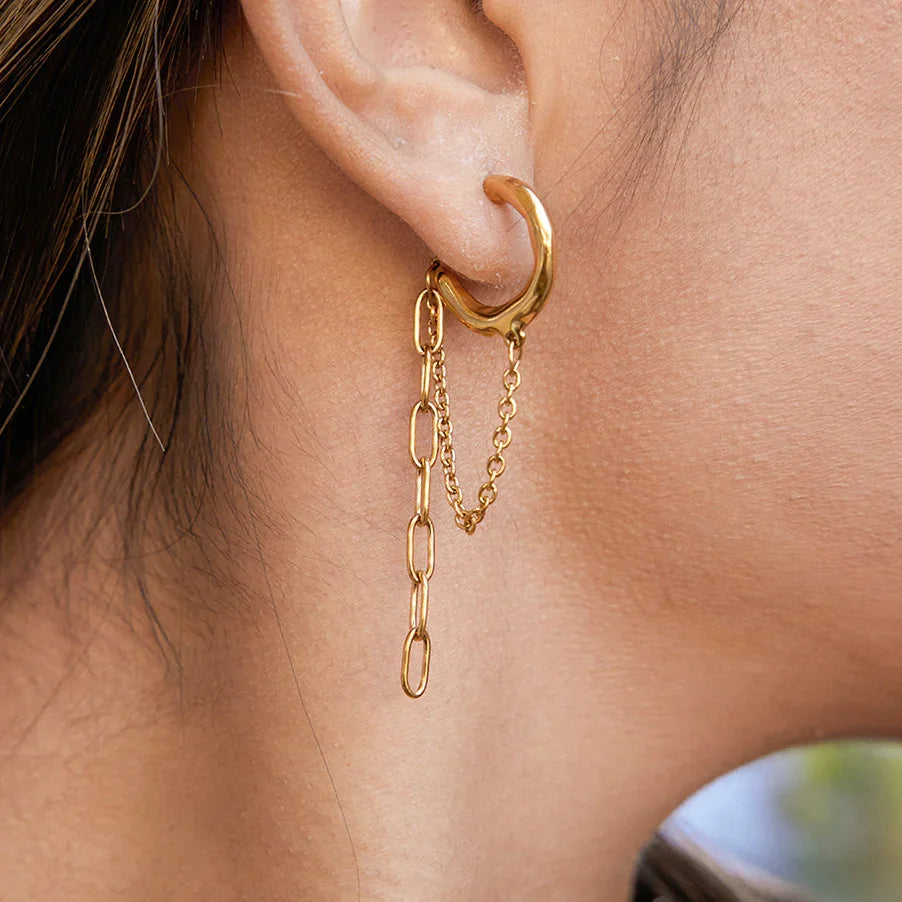Purity Link Chain Hoops