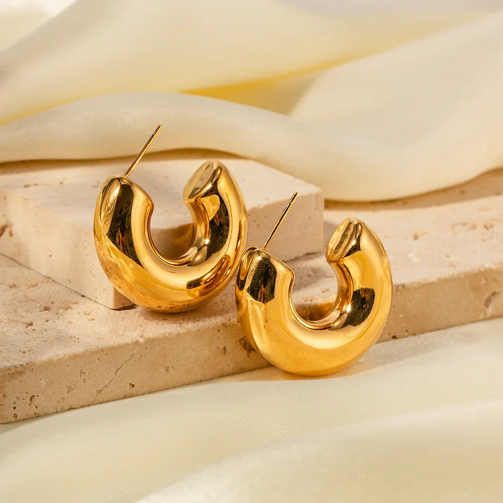 Trust Chunky Gold Hoops
