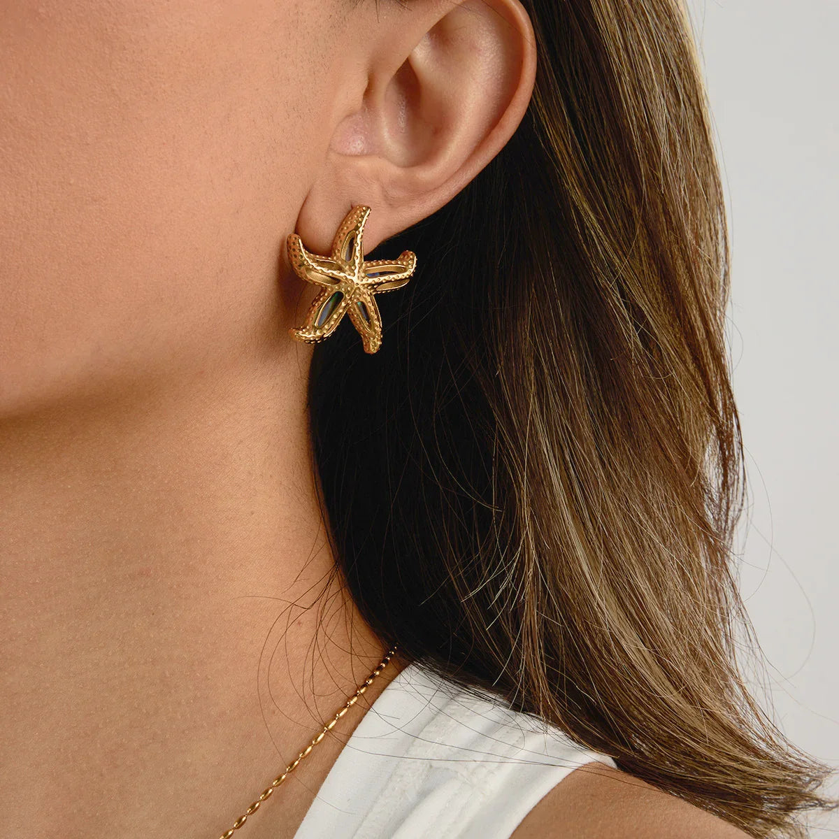 Hope Gold Starfish Earrings