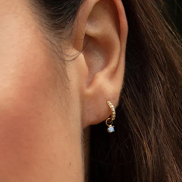 Nostalgia Reversible Diamond Hoops