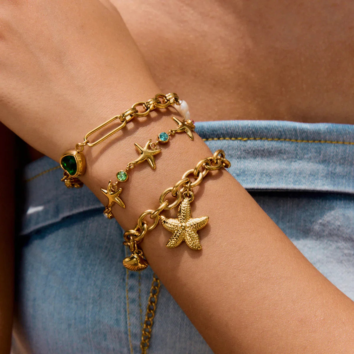 Ellie Golden Starfish Bracelet