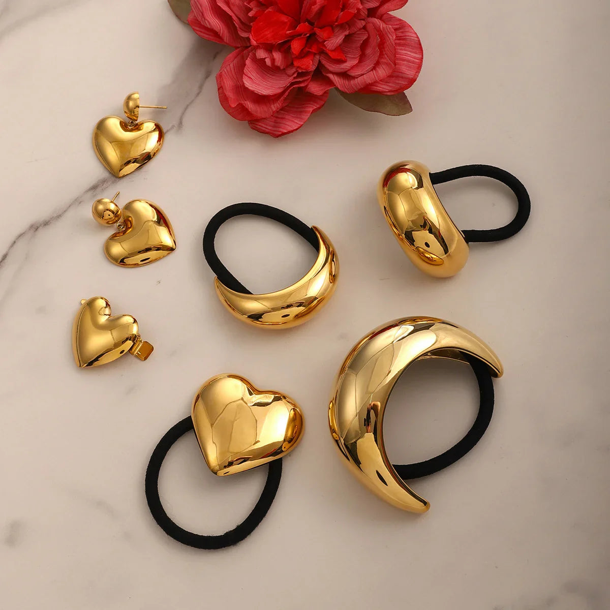 Azalea Gold Hair Clip
