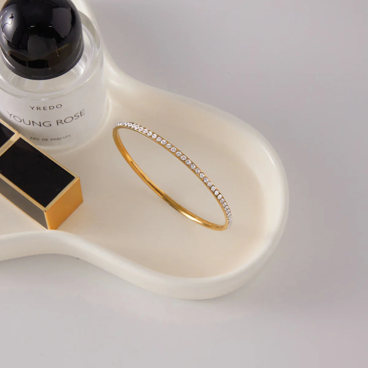 Zoey Diamond Gold Bangle
