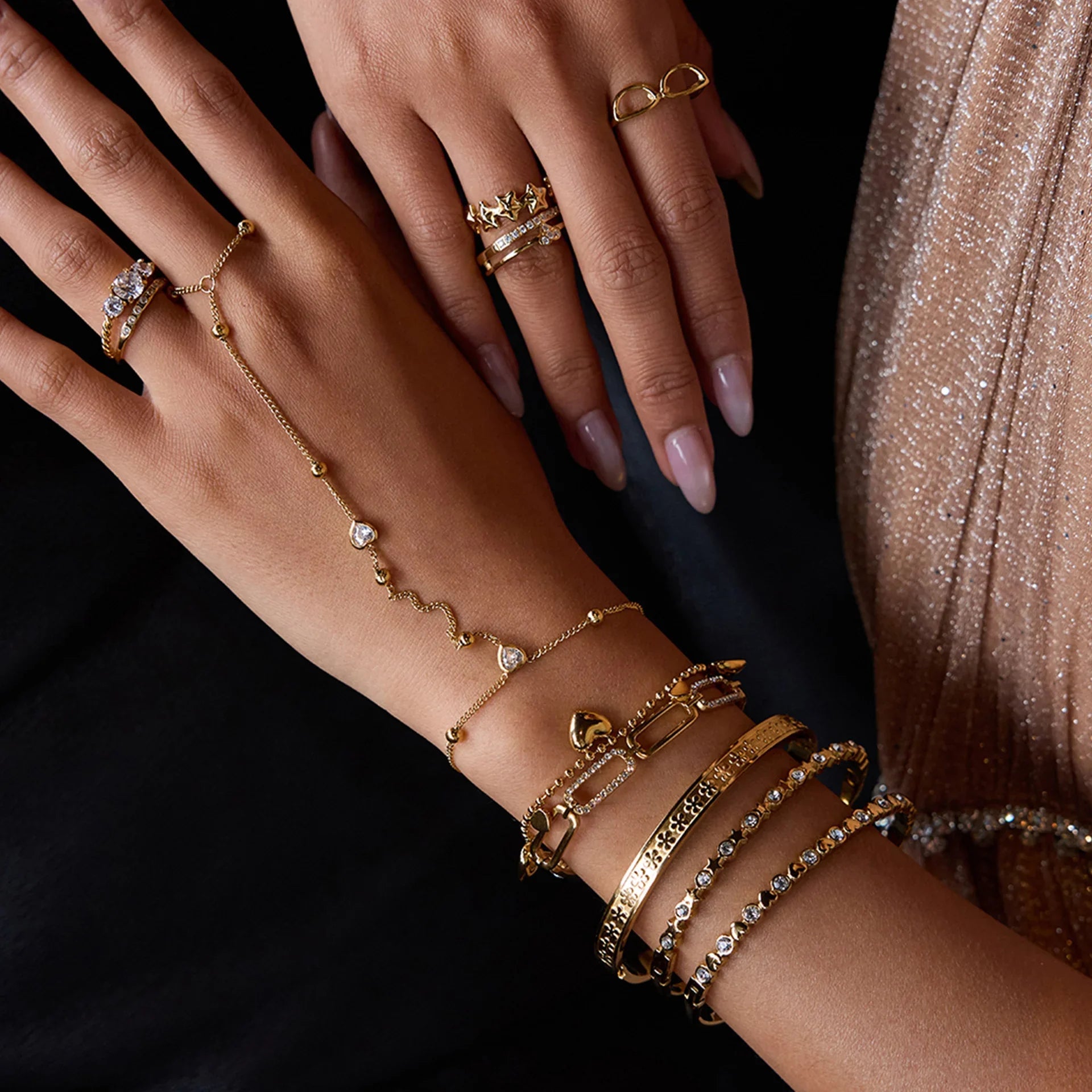 Hailey Gold Hand Chain
