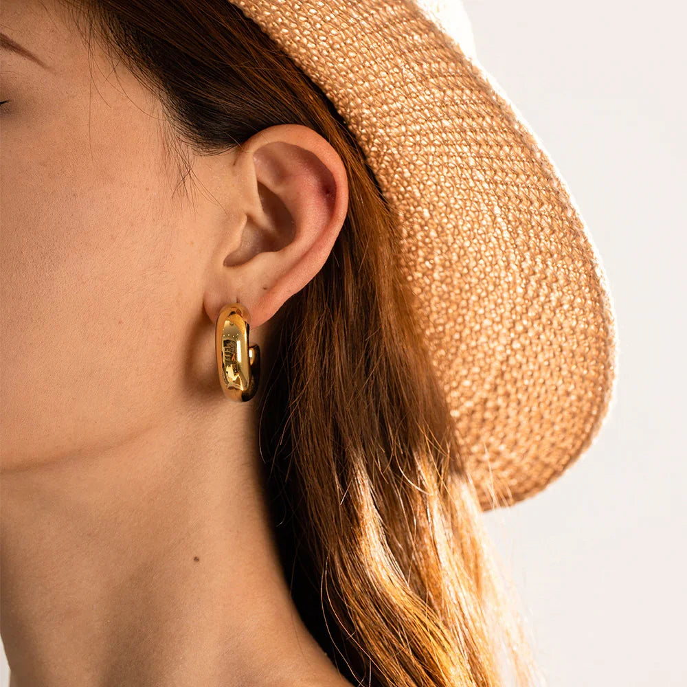 Trust Chunky Gold Hoops