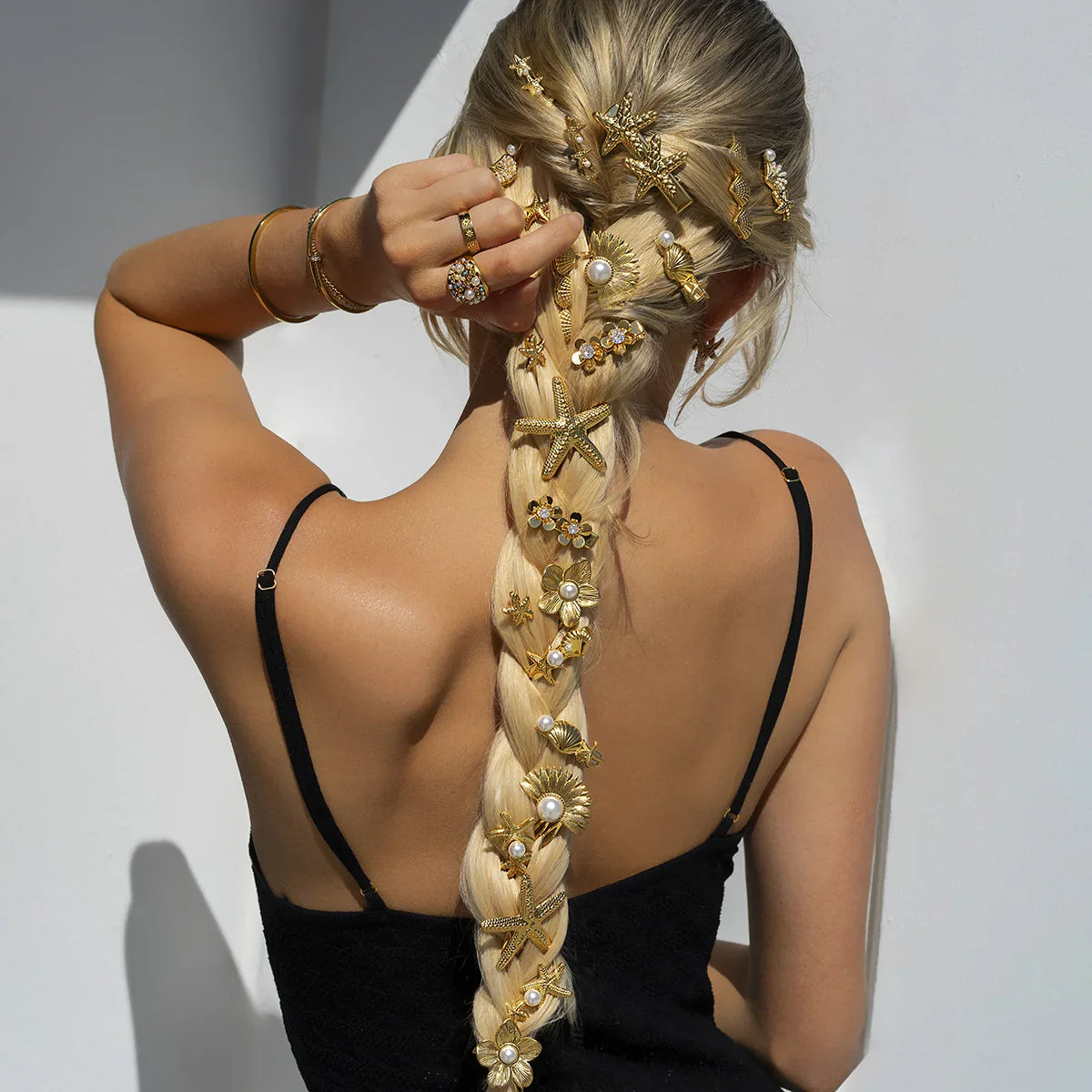 Amaryllis Treasures Gold Hair Clip