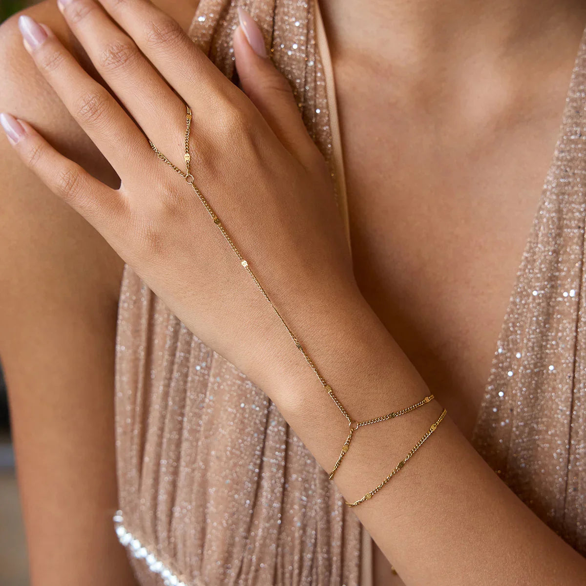 Lydia Golden Hand Chain