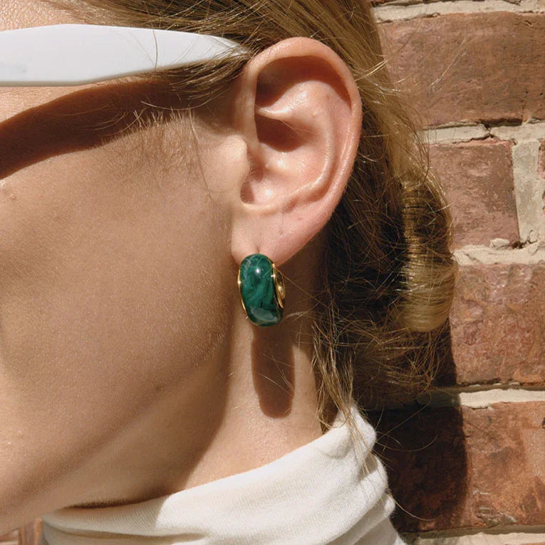 Heartbeat Chunky Enamel Hoops