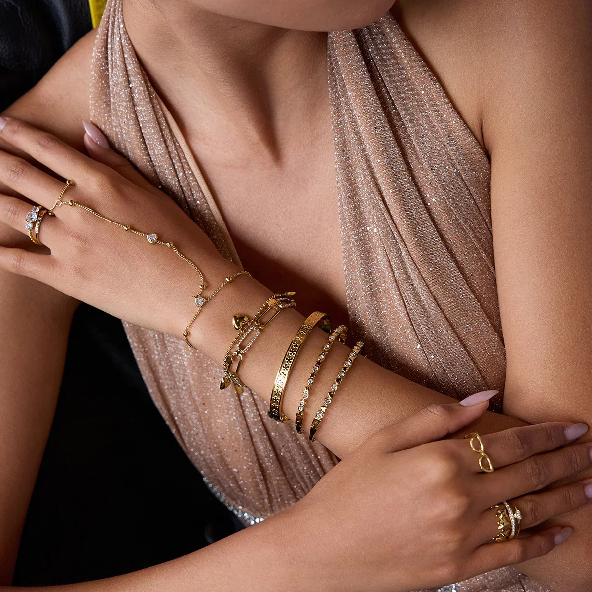 Hailey Gold Hand Chain
